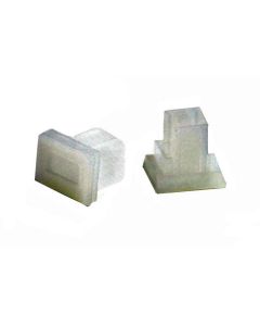 FIS Dust Cap Mating Sleeve Adapter SC Clear - 100 Pack