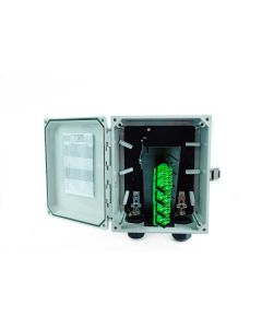 FIS Cross Connect Enclosure 24 Fiber with Installed SC/UPC Adapters      