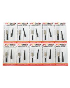FIS Splice-On Connector Cheetah FC PC Multimode 50um OM2 900um Black 100 Pack