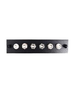FIS Adapter Plate 6-Pack FC APC Loaded Black