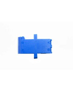FIS LC Adapter Duplex Blue Singlemode - with Flange