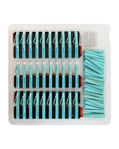 FIS Splice-On Connector Cheetah LC MM 50um OM4 SOC 900um Aqua - 50pk Clamshell