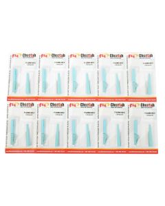 FIS Splice-On Connector Cheetah LC PC Multimode 50um OM3 900um Aqua 100 Pack