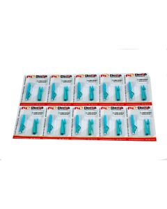 FIS Splice-On Connector LC Multimode Cheetah 50um OM4 900um Aqua 10 Pack