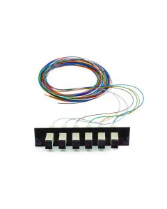 FIS Snap Pack, 6 Fiber, Multimode 50um OM2, SC, Black Plate, 3 Meters