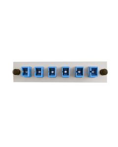 FIS SC 8-Pack Plate Beige Loaded with SM Adapters