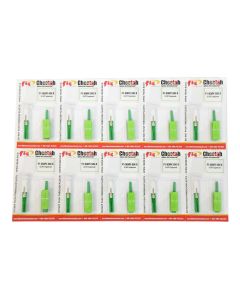 FIS Splice-On Connector Cheetah SC APC Singlemode 900um Green 100 Pack