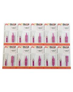 FIS Splice-On Connector Cheetah SC PC Multimode 50um OM4 900um Magenta 10 Pack