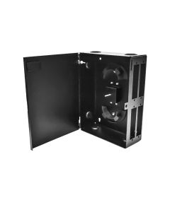 FIS Wall Mount 4 Panel Single Front Door Black