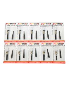 FIS Splice-On Connector Cheetah ST PC Multimode Cheetah 50um OM2 900um Black 100 Pack