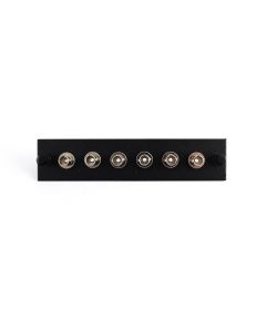 FIS Adapter Plate 6-Pack ST Multimode Loaded Black