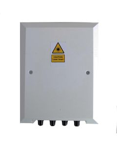 FIS Wall Mount Box Holds (4) ST/FC Adapters White Unloaded