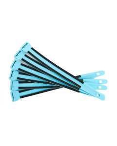 FIS Cable Management Tie Wrap Foam Padding 1"(W) x 12"(L) Aqua (6-Pack)   