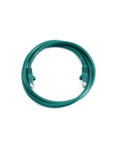 FIS Copper Cat 6 Patch Cable with Boots 10ft Green