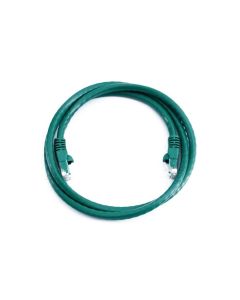 FIS Copper Cat 6 Patch Cable with Boots 3ft Green