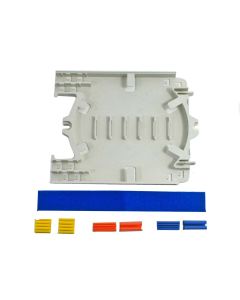 PLP Splice Tray LITE-GRIP Short 2 Yellow Single Fusion Blocks     