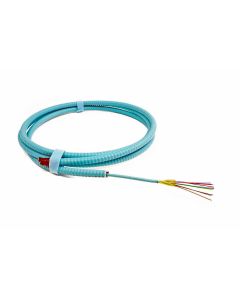 TLC 12 Fiber MM 50um OM3 ClearCurve Dist. FiberCable 5.8mm OD w/AIA Riser-Aqua