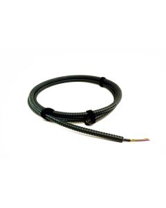 TLC Indoor/Outdoor Fiber Optic Cable with Aluminum Interlocking Armor 12 Fiber ClearCurve Multimode 50/125um OM3 Plenum Black