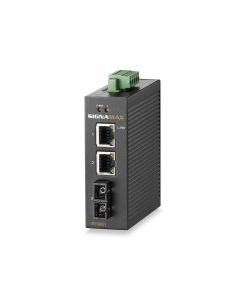 Signamax 10/100 to 100FX Industrial Media Converter, SC/Sm
