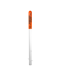Rhinodome 96” with White Base, Caution Buried Fiber Optic - 811ioniber Optic - 811