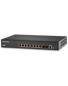 Signamax Media Switch C-300 8 Port 10/100/1000 Base T/TX (RJ45) PoE+ Gigabit PoE+ Managed Switch with 2 SFP Ports