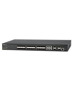 Signamax Ethernet Switch 24 Port 100/1G SFP Ports with 410/100/1000 Base T/TX Ports Plus 4 100/1/10G SFP+