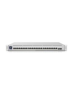 Ubiquiti A 24-Port Layer 3 Switch with 2.5 GbE PoE+ Output.