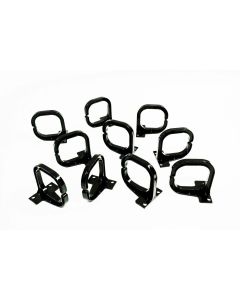 FIS Cable Manager Vertical D-Ring Depth 5.7" for Open Frame Racks (10-Pack)