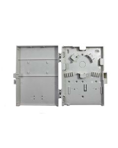 Molex Compact Wall Mount Enclosure 8 Port 4 SC Duplex Adapters Singlemode White Loaded