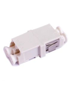 FIS LC Duplex Adapter Ceramic Flangeless-White