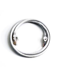 FIS Copper Cat 5e Patch Cable with Boots 15ft White