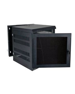 Quest Wall Mount Enclosure Swing Out 11RU Unloaded Black