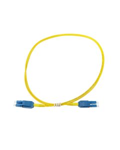 High Density Round Duplex 2mm SM LC/UPC-LC/UPC Uniboot Yellow 5 Meter Patchcord