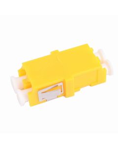 FIS LC Duplex Adapter Ceramic Flangeless -Yellow