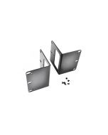 FIS Rack Mounting Brackets 2RU 23" Black (Pair)