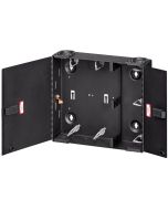 Leviton Medium SDX Wall Mount Enclosure, Holds (4) SDX Adapter Plates, Unloaded, Black