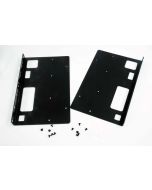 FIS 8RU 19" Flush Mount Rack Adapter-Black