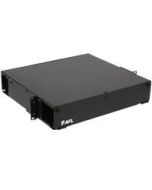 AFL Patch Panel 2RU Holds (6) LGX Adapter Plates Black Unloaded