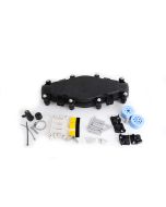 PLP Splice Closure Kit COYOTE Low Count Closure (LCC) Single Fusion (1) Bobbin Kit (1) 7 Hole and (1) 12 Hole Grommet    