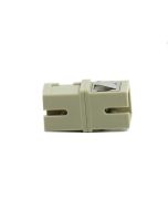FIS SC Simplex MM Adapter Phosphorous Bronze Beige No Flange