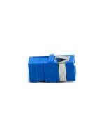 FIS SC Simplex SM Adapter Zirconia Blue-No Flange