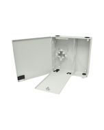 FIS Wall Mount Patch Panel Economy Holds (4) Adapter Plates Unloaded Off White