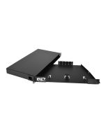 FIS Swing Out Patch Panel 1RU Holds (2) Adapter Plates Unloaded Black