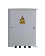 FIS Wall Mount Box Holds (4) ST/FC Adapters White Unloaded