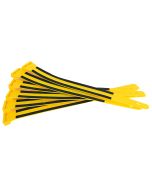 FIS Cable Management Tie Wrap Foam Padding 1"(W) x 12"(L) Yellow (6-Pack)   