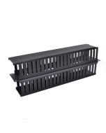 Quest Cable Manager Horizontal Single-Sided Duct 3.5"(H) x 19"(W) x 6.4"(D)