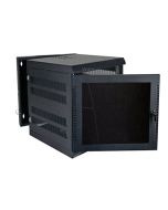 Quest Wall Mount Enclosure Swing Out 11RU Unloaded Black