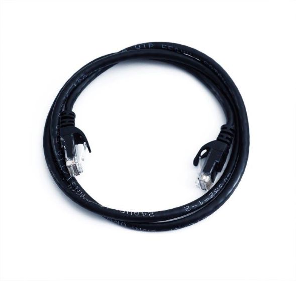 15Ft Cat.5E Non-Boot Patch Cable Black 