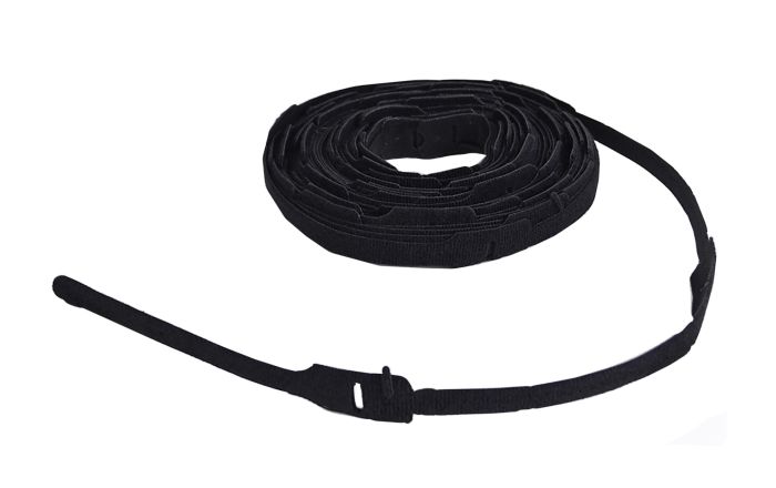 Black BlueDot Trading Self Gripping Hook & Loop Fastener Cable Tie Straps .5 x 8 Inch Quantity 20 