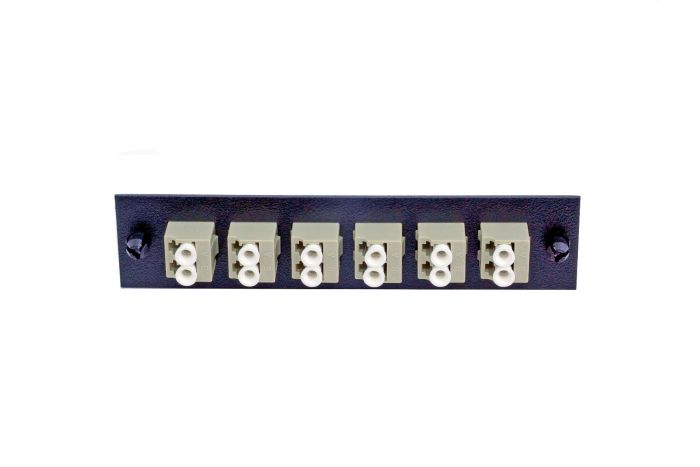 Beige Pack of 6 Fiber Optic Cable Coupler Adapter LC to LC Duplex 